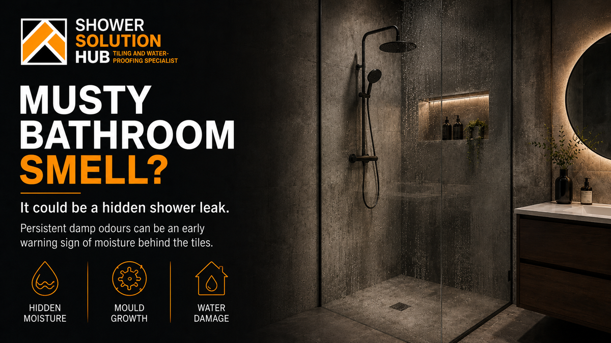Musty Bathroom Smell? It could be a shower leak