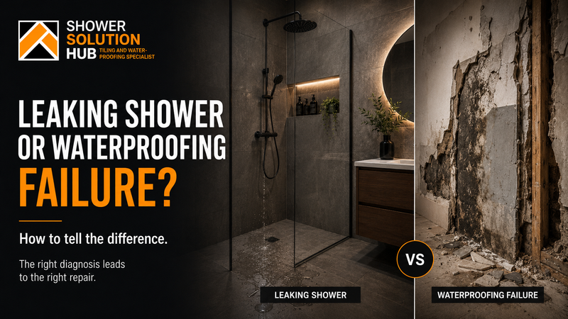 Leaking Shower or Waterproofing Failure? How to Tell the Difference