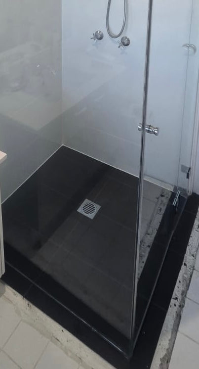 After - Bathroom Retile + Screen